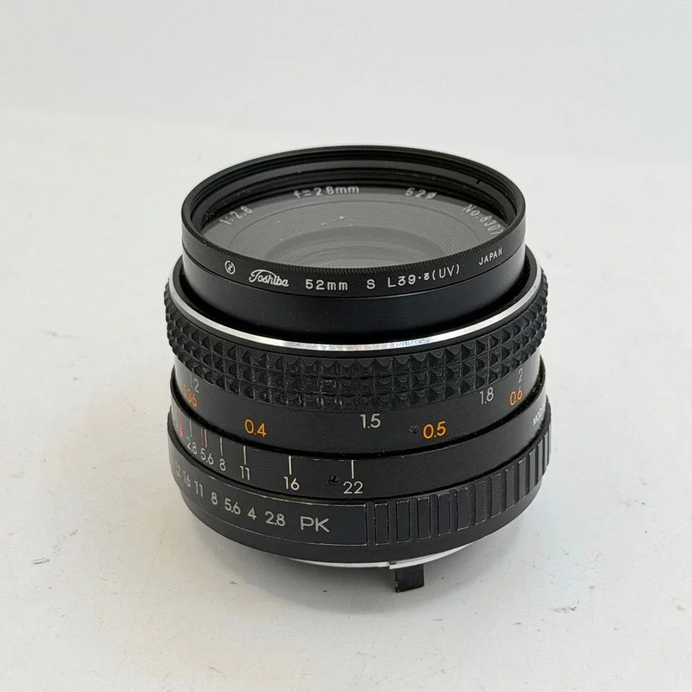 Sears Auto Multi Coated 28mm f2.8 Wide Angle Lens Pentax PK Mount with UV Filter
